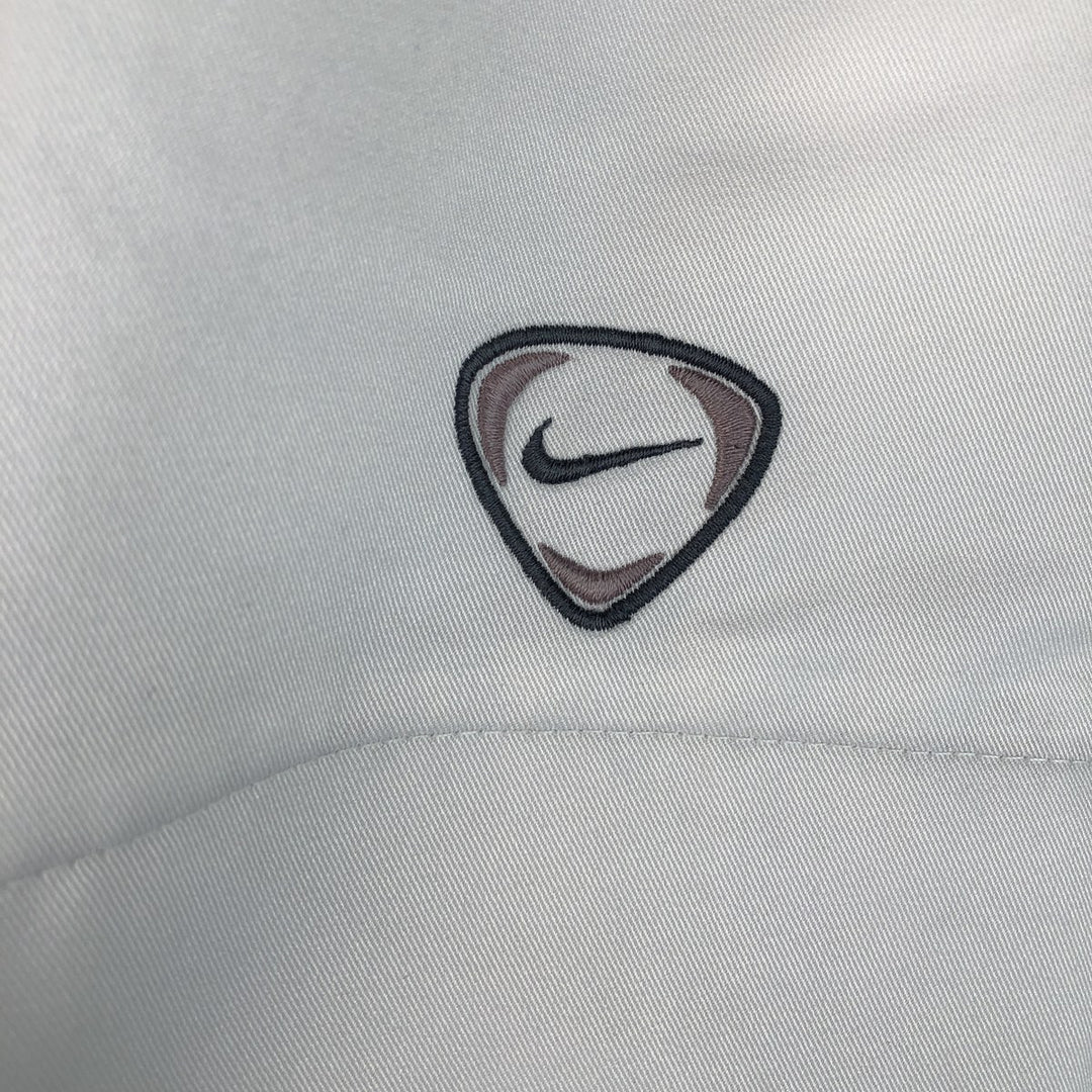 ~2000'S Nike Team Windbreaker, Men's Size Medium polyester white type Vintage Second Hand