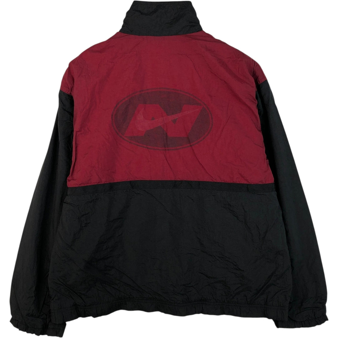Vintage 90s-00'S Nike Crazy Pattern Nylon Jacket, Men's Size Medium Nylon burgundy type Vintage Second Hand