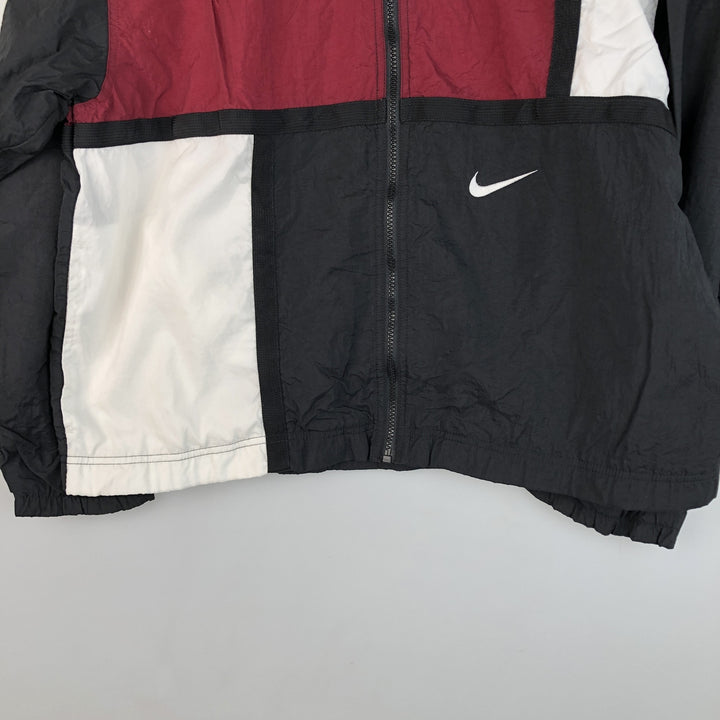 Vintage 90s-00'S Nike Crazy Pattern Nylon Jacket, Men's Size Medium Nylon burgundy type Vintage Second Hand