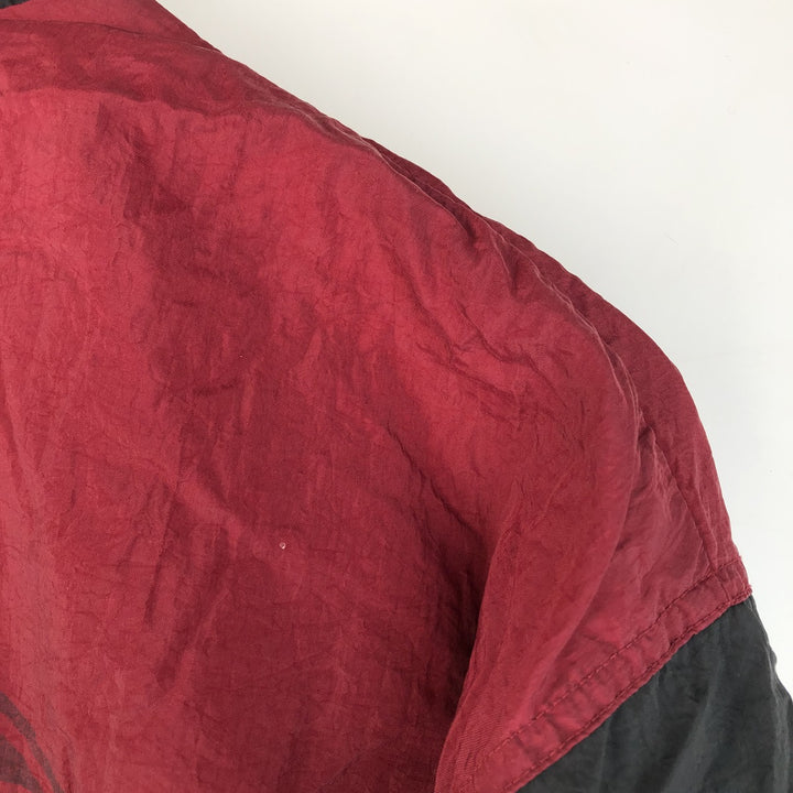 Vintage 90s-00'S Nike Crazy Pattern Nylon Jacket, Men's Size Medium Nylon burgundy type Vintage Second Hand