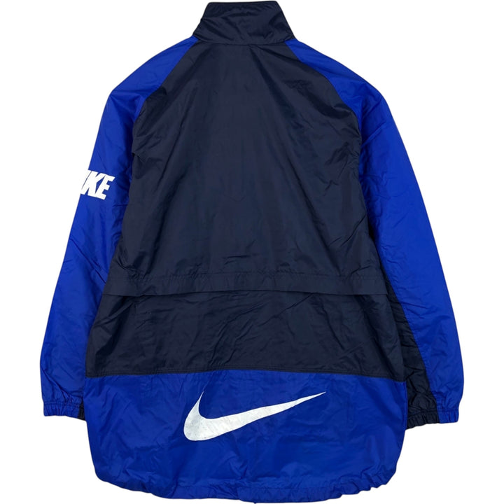 90s-00'S Nike Back Logo Nylon Jacket, Men's Size L, Vintage Nylon navy blue type Vintage Second Hand