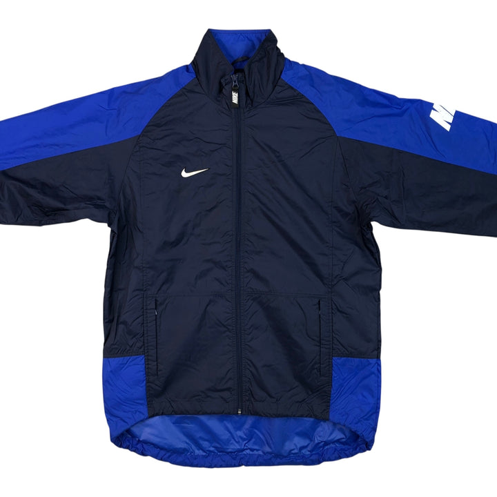 90s-00'S Nike Back Logo Nylon Jacket, Men's Size L, Vintage Nylon navy blue type Vintage Second Hand