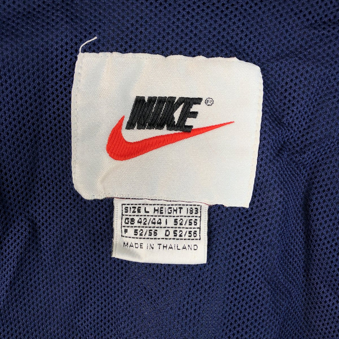 90s-00'S Nike Back Logo Nylon Jacket, Men's Size L, Vintage Nylon navy blue type Vintage Second Hand