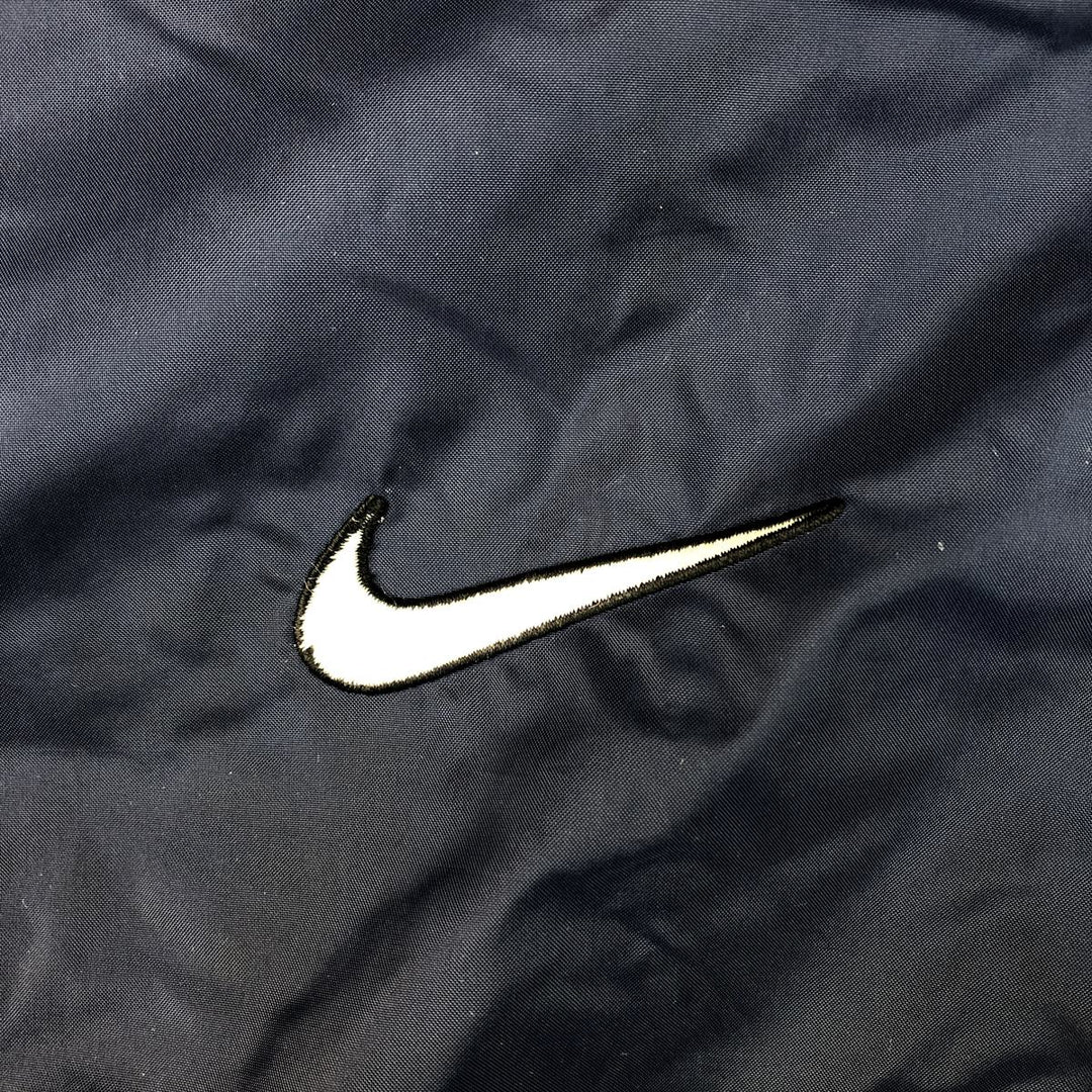 90s-00'S Nike Back Logo Nylon Jacket, Men's Size L, Vintage Nylon navy blue type Vintage Second Hand