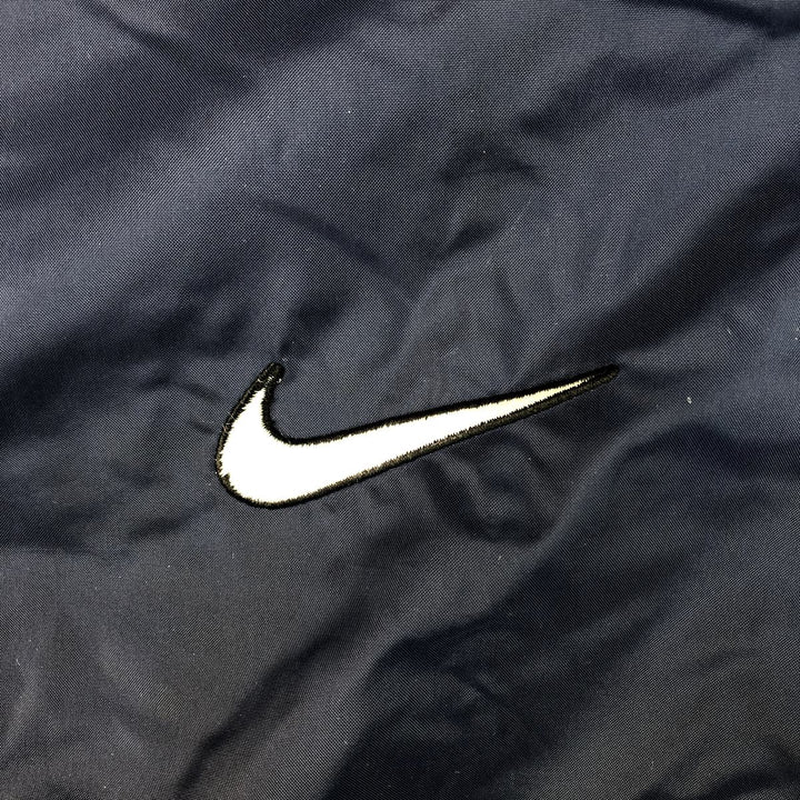 90s-00'S Nike Back Logo Nylon Jacket, Men's Size L, Vintage Nylon navy blue type Vintage Second Hand