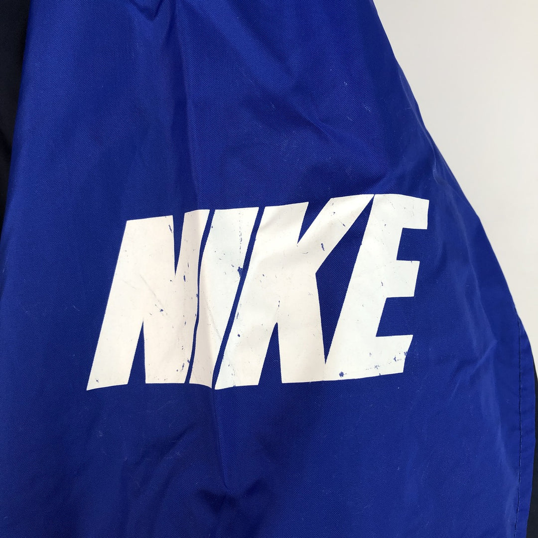90s-00'S Nike Back Logo Nylon Jacket, Men's Size L, Vintage Nylon navy blue type Vintage Second Hand