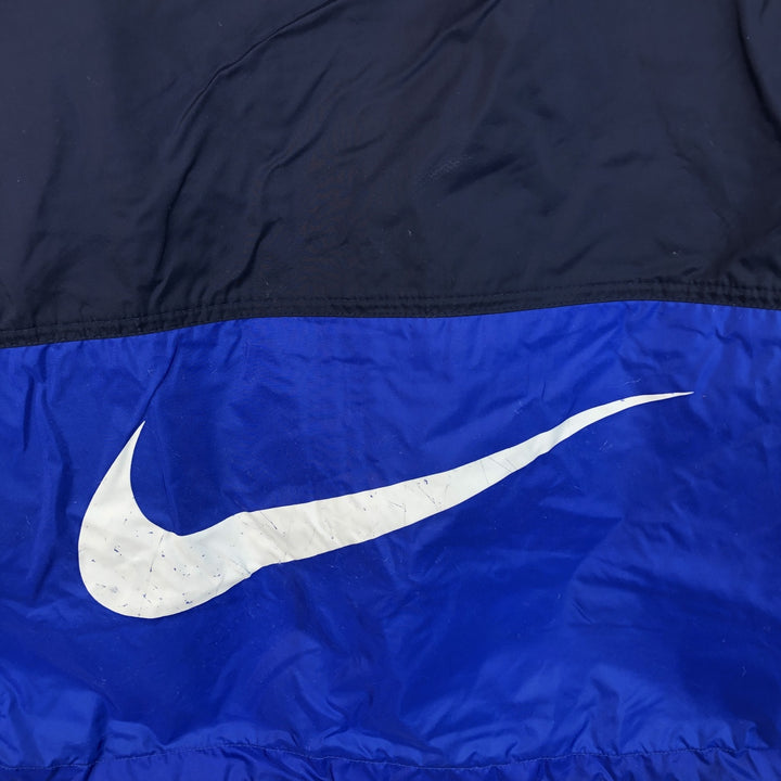90s-00'S Nike Back Logo Nylon Jacket, Men's Size L, Vintage Nylon navy blue type Vintage Second Hand