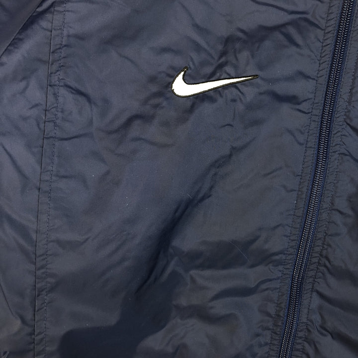 90s-00'S Nike Back Logo Nylon Jacket, Men's Size L, Vintage Nylon navy blue type Vintage Second Hand