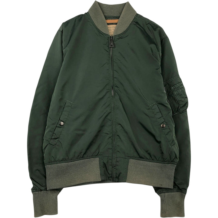Civilian-made Alpha ALPHA military jacket, men's size XL equivalent. Nylon Khaki type Vintage Second Hand