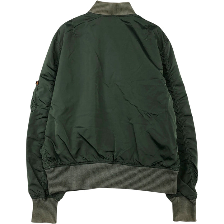 Civilian-made Alpha ALPHA military jacket, men's size XL equivalent. Nylon Khaki type Vintage Second Hand