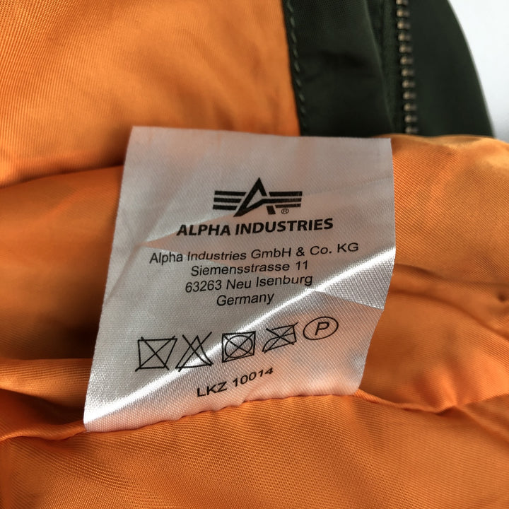 Civilian-made Alpha ALPHA military jacket, men's size XL equivalent. Nylon Khaki type Vintage Second Hand