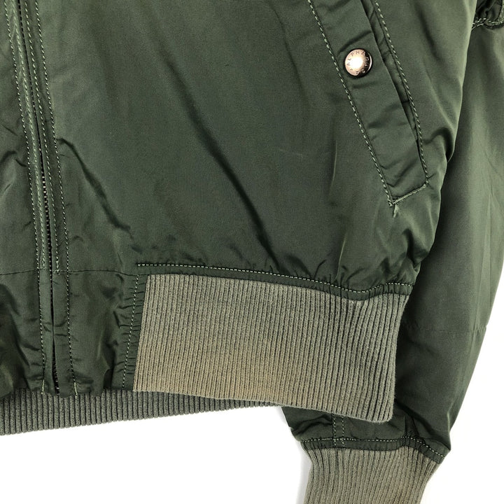 Civilian-made Alpha ALPHA military jacket, men's size XL equivalent. Nylon Khaki type Vintage Second Hand