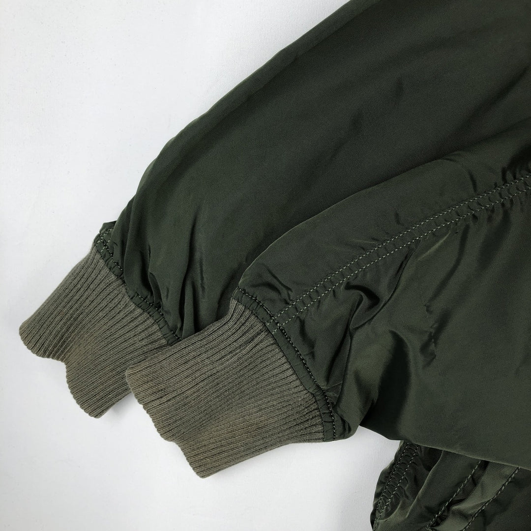Civilian-made Alpha ALPHA military jacket, men's size XL equivalent. Nylon Khaki type Vintage Second Hand