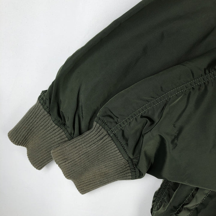 Civilian-made Alpha ALPHA military jacket, men's size XL equivalent. Nylon Khaki type Vintage Second Hand