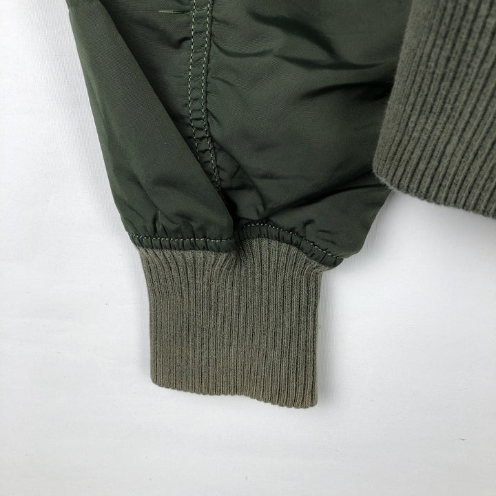 Civilian-made Alpha ALPHA military jacket, men's size XL equivalent. Nylon Khaki type Vintage Second Hand