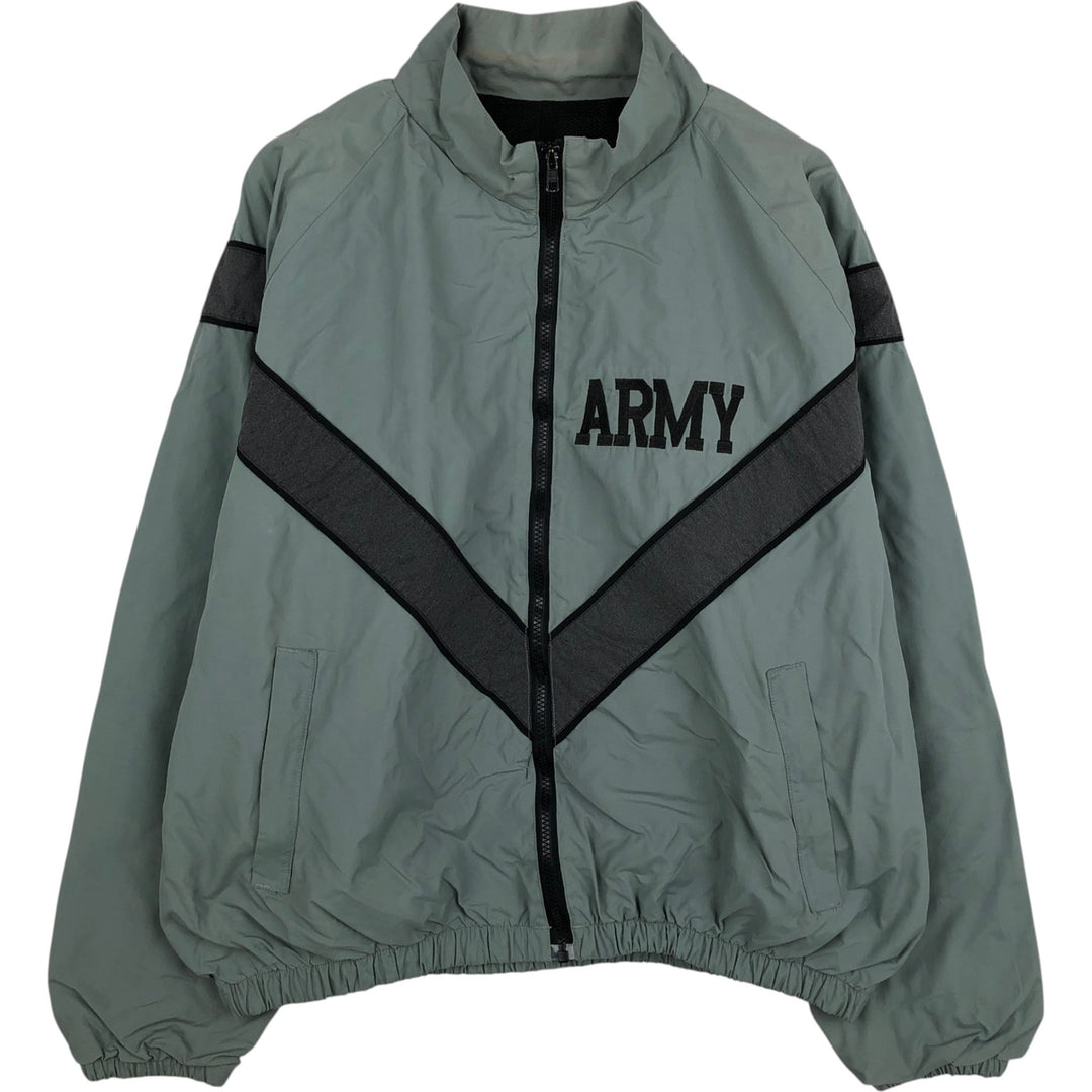 1990'S US Army IPFU Training Jacket, Nylon Jacket, Made in USA, Medium-Regular, Men's Size M Nylon gray type Vintage Second Hand