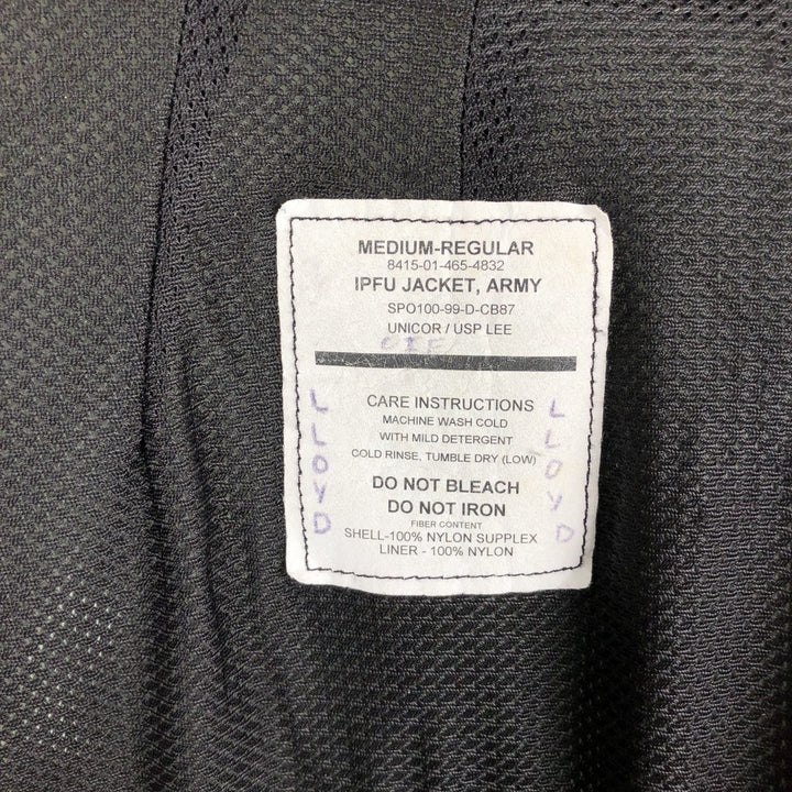1990'S US Army IPFU Training Jacket, Nylon Jacket, Made in USA, Medium-Regular, Men's Size M Nylon gray type Vintage Second Hand