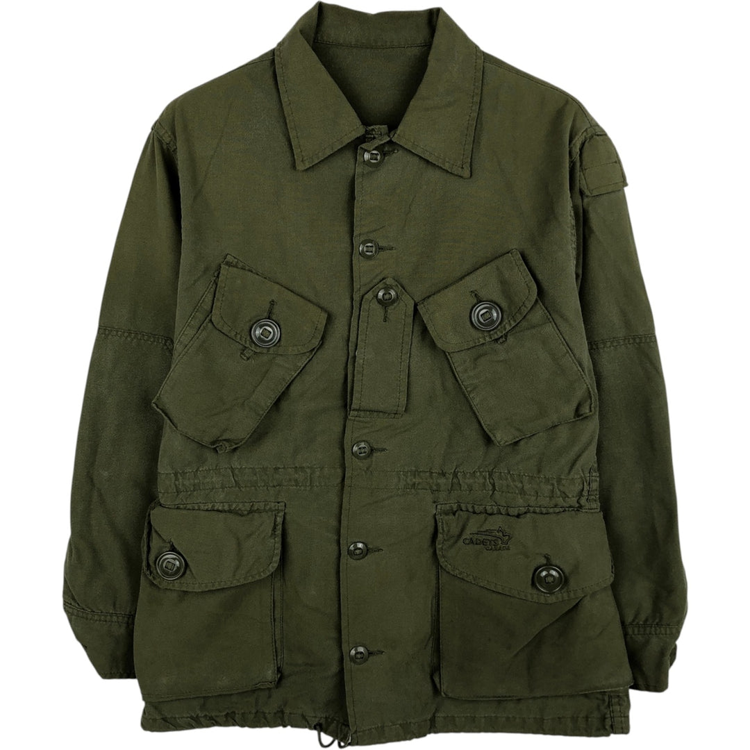 Canadian Army MK2 Canadian Cadet Corps Military Combat Jacket, Made in Canada, 6432, Men's Size Medium Nylon Khaki type Vintage Second Hand
