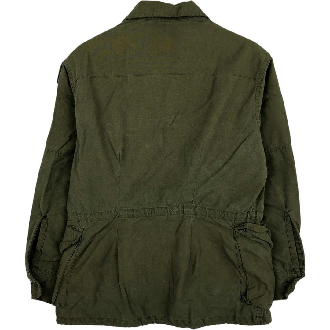 Canadian Army MK2 Canadian Cadet Corps Military Combat Jacket, Made in Canada, 6432, Men's Size Medium Nylon Khaki type Vintage Second Hand