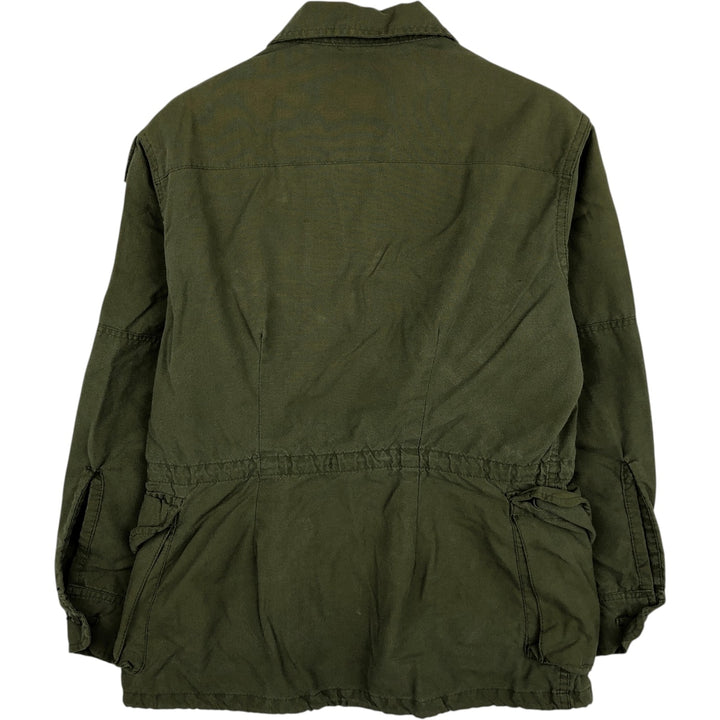Canadian Army MK2 Canadian Cadet Corps Military Combat Jacket, Made in Canada, 6432, Men's Size Medium Nylon Khaki type Vintage Second Hand