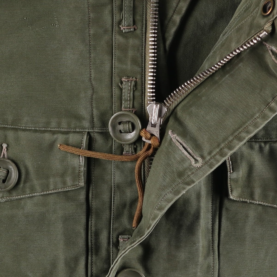 1960'S civilian military jacket, men's size L, vintage unclear Khaki type Vintage Second Hand