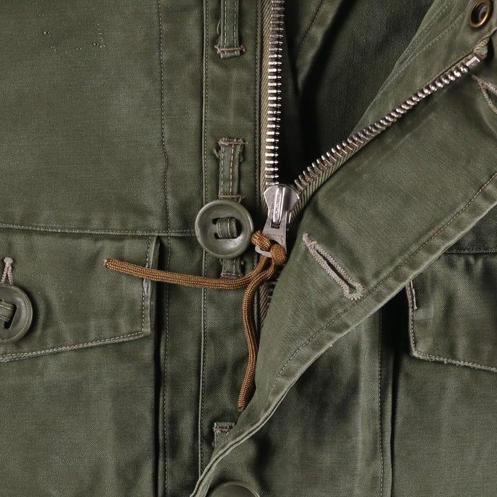 1960'S civilian military jacket, men's size L, vintage unclear Khaki type Vintage Second Hand