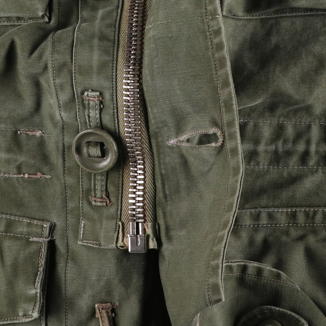 1960'S civilian military jacket, men's size L, vintage unclear Khaki type Vintage Second Hand