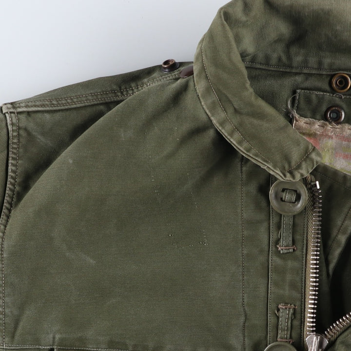 1960'S civilian military jacket, men's size L, vintage unclear Khaki type Vintage Second Hand