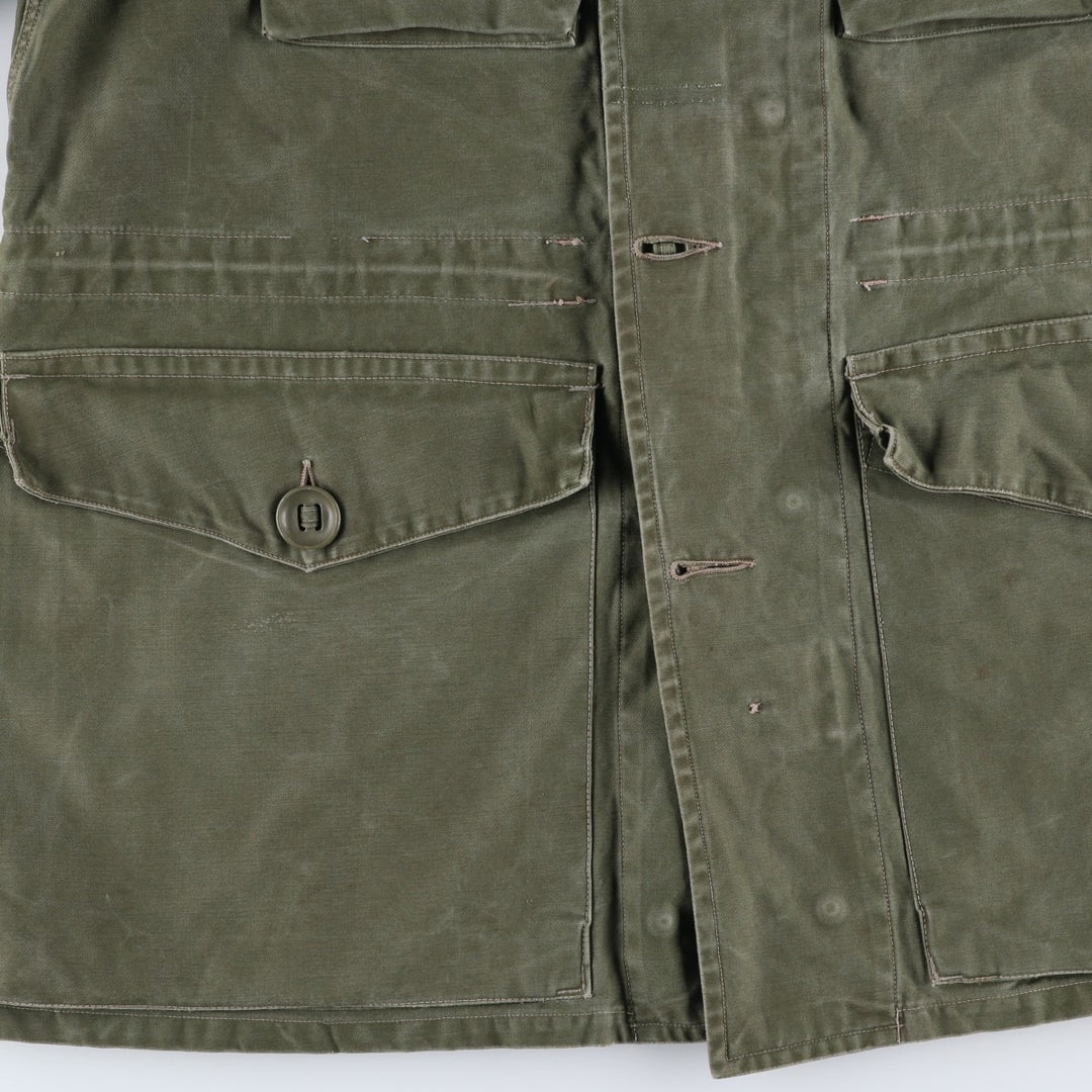 1960'S civilian military jacket, men's size L, vintage unclear Khaki type Vintage Second Hand