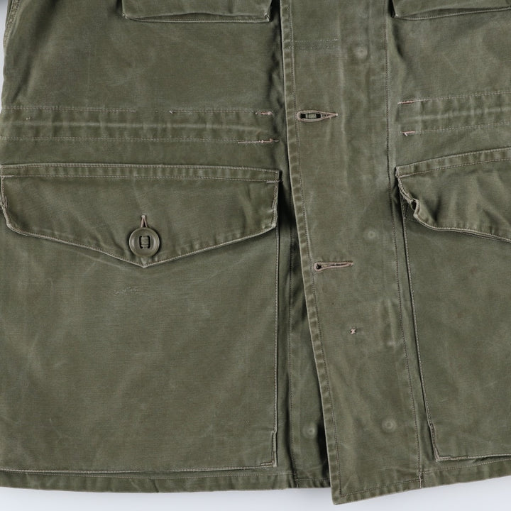 1960'S civilian military jacket, men's size L, vintage unclear Khaki type Vintage Second Hand