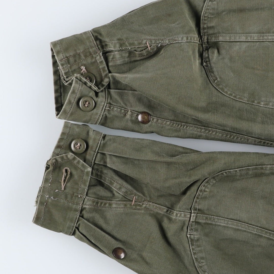 1960'S civilian military jacket, men's size L, vintage unclear Khaki type Vintage Second Hand