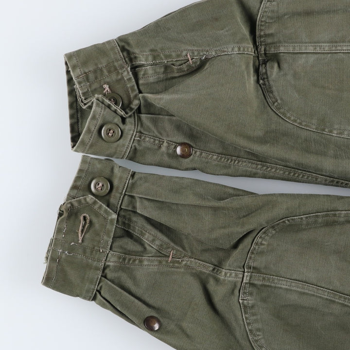 1960'S civilian military jacket, men's size L, vintage unclear Khaki type Vintage Second Hand