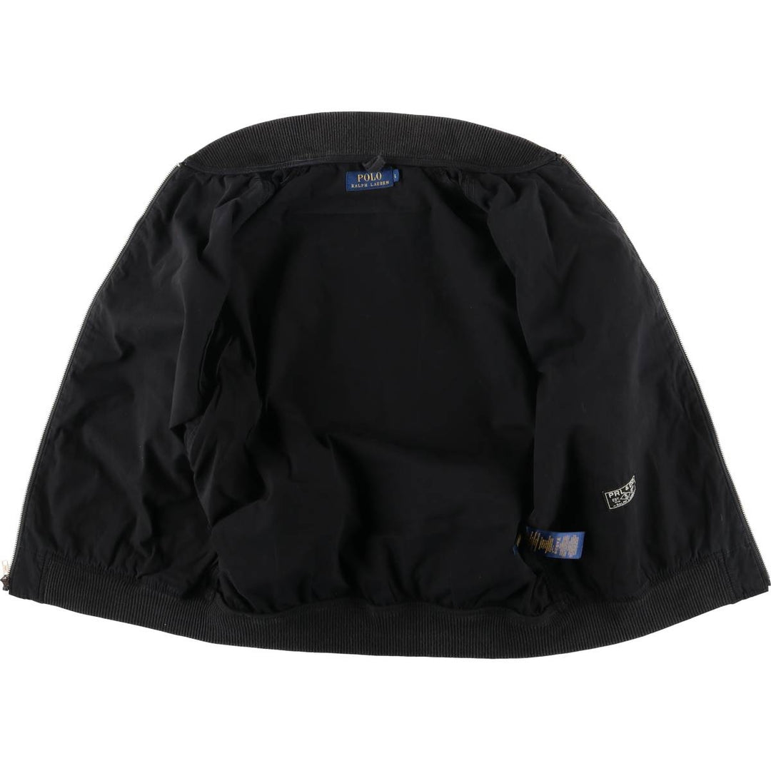 Ralph Lauren POLO RALPH LAUREN Cotton Blouson Men's L size cotton black type Vintage Second Hand