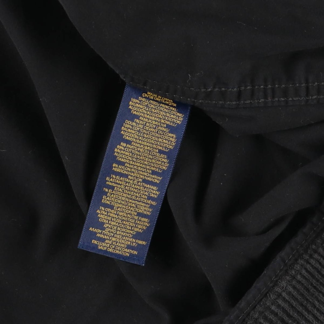 Ralph Lauren POLO RALPH LAUREN Cotton Blouson Men's L size cotton black type Vintage Second Hand