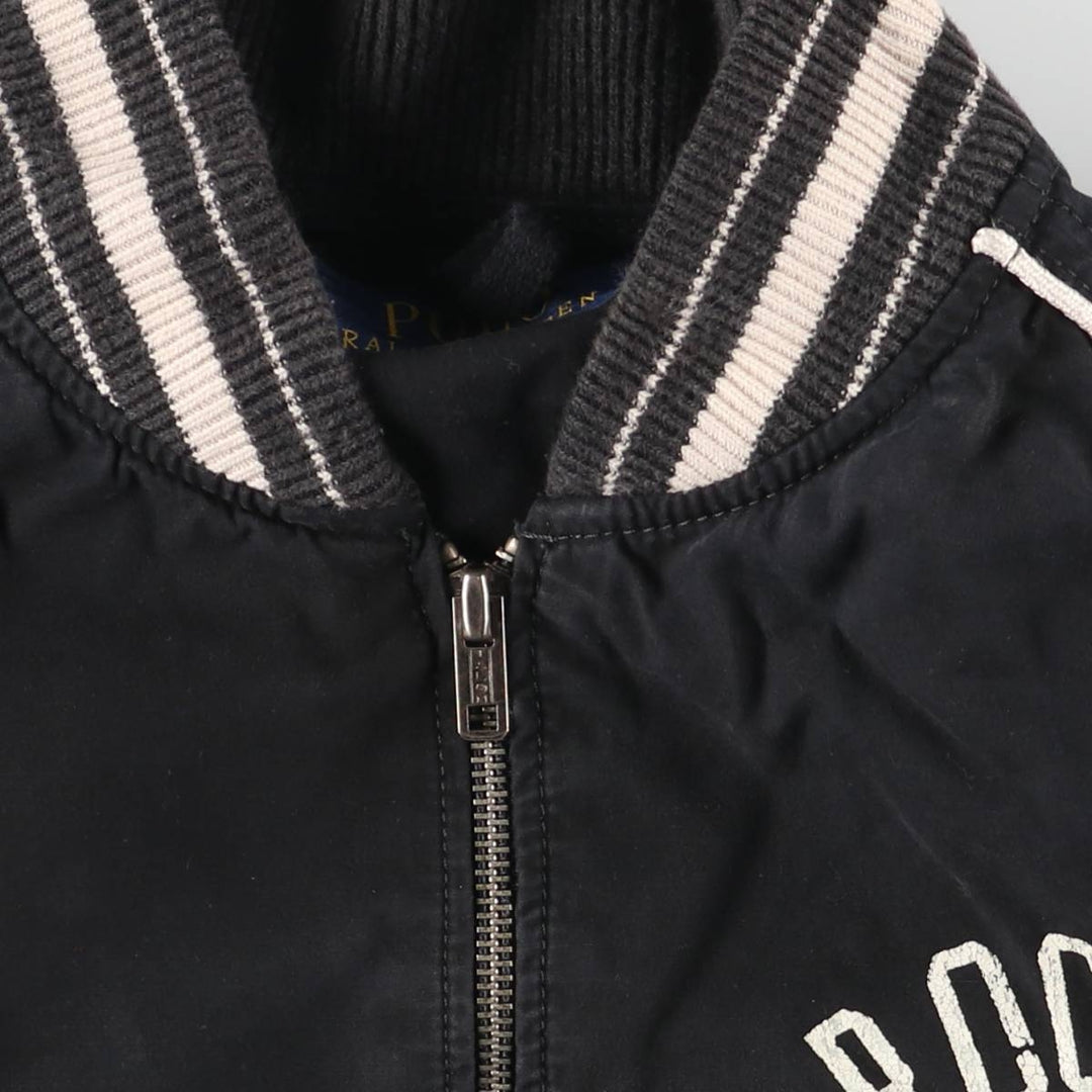 Ralph Lauren POLO RALPH LAUREN Cotton Blouson Men's L size cotton black type Vintage Second Hand