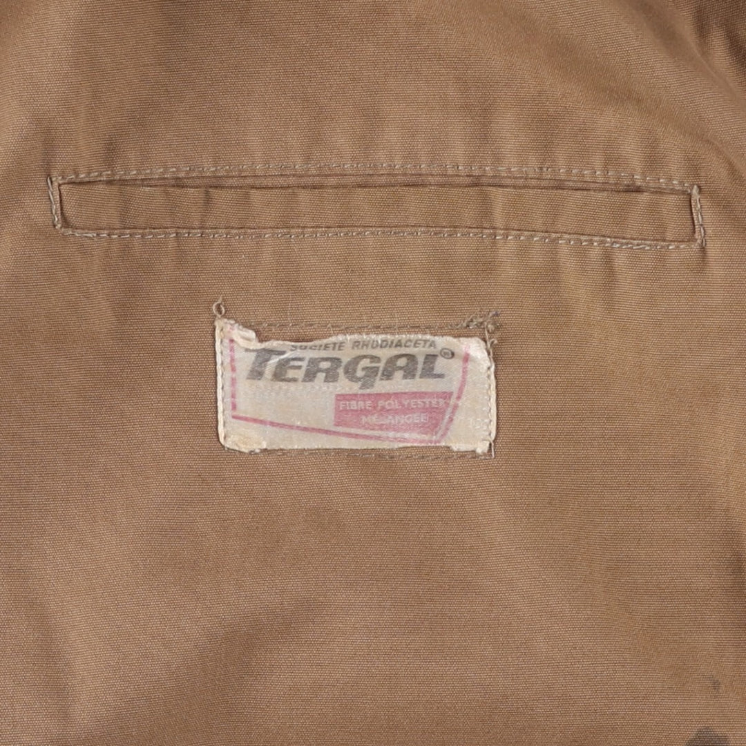 TERGAL Derby Jacket, Cup Shoulder Jacket, Men's Size L unclear Beige type Vintage Second Hand