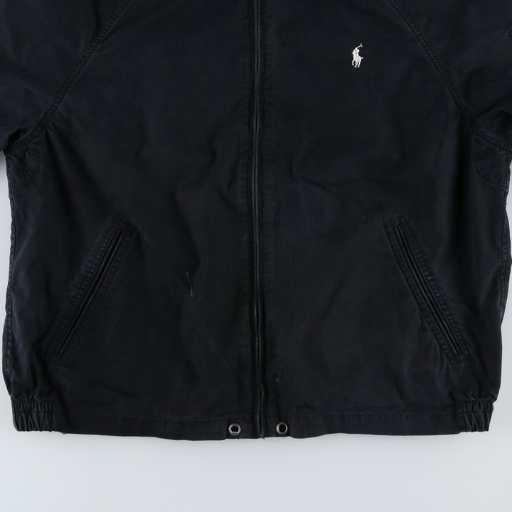 Ralph Lauren POLO RALPH LAUREN cotton hoodie, men's XL size cotton black type Vintage Second Hand