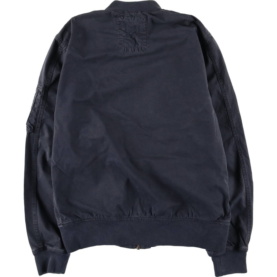 SCHOTT ARMY TYPE-U Military Flight Jacket, Men's Size XL cotton navy blue type Vintage Second Hand