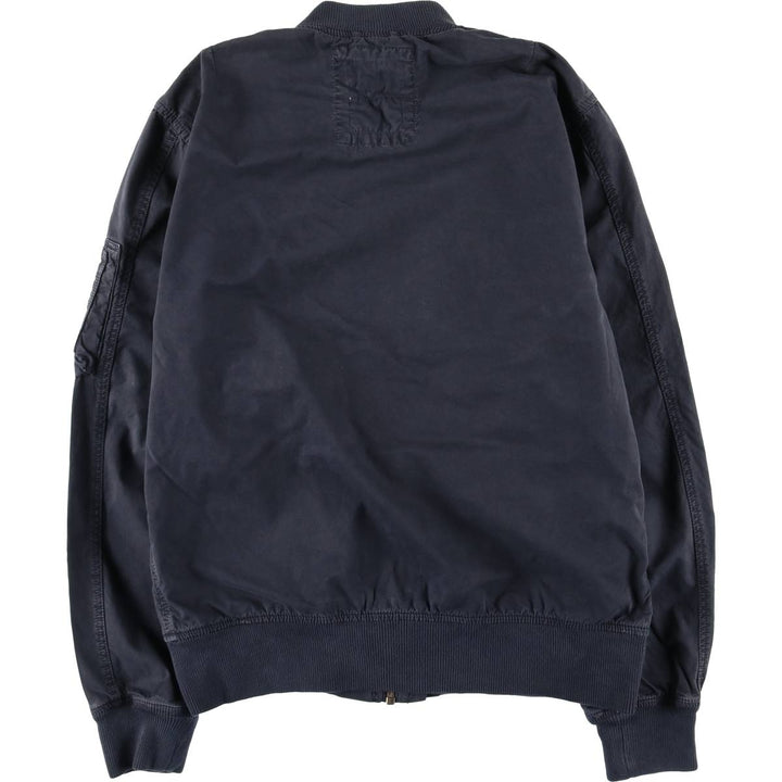 SCHOTT ARMY TYPE-U Military Flight Jacket, Men's Size XL cotton navy blue type Vintage Second Hand