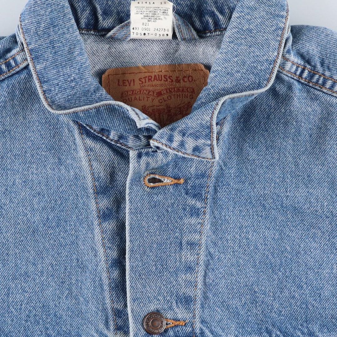 00'S Levi's 70507-0389 denim jacket, denim jacket, men's size L cotton blue type Vintage Second Hand