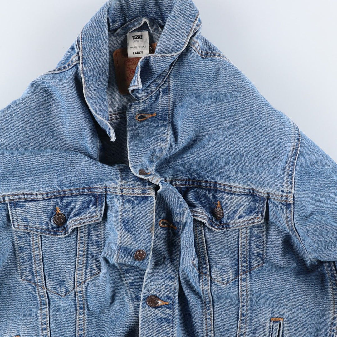 00'S Levi's 70507-0389 denim jacket, denim jacket, men's size L cotton blue type Vintage Second Hand