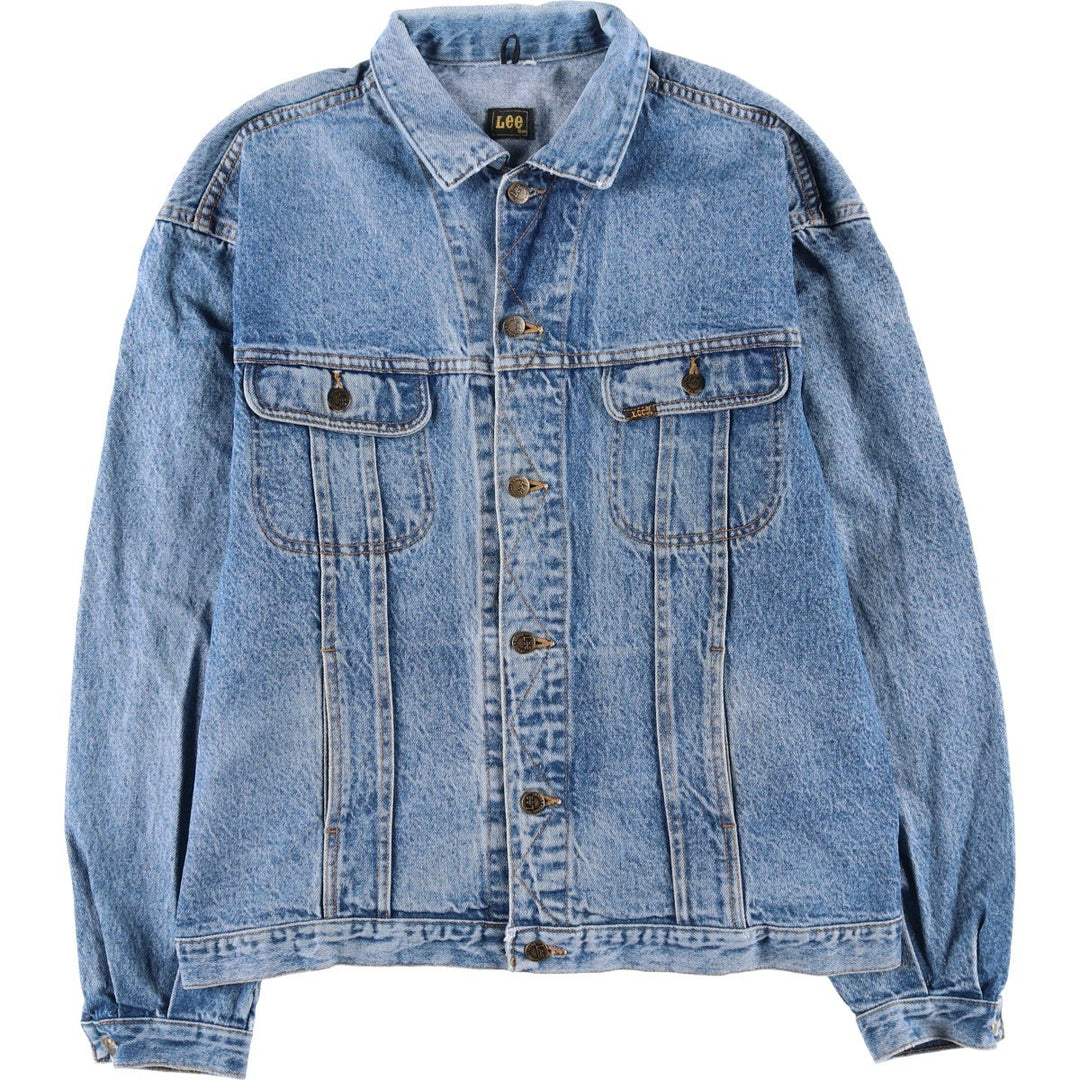 Vintage 1980'S Lee Riders denim jacket with black tag, size L, men's size L cotton blue type Vintage Second Hand