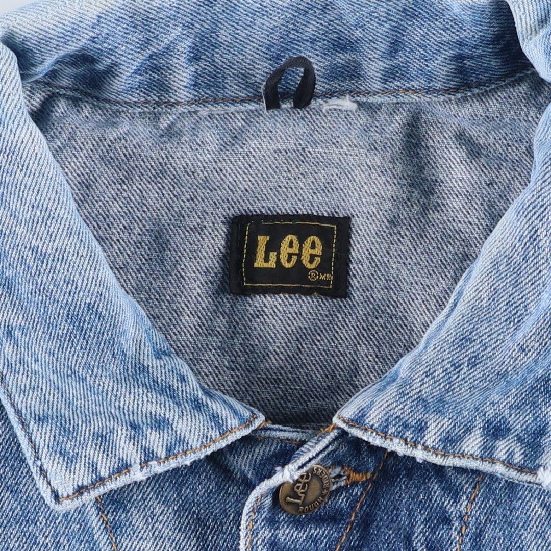 Vintage 1980'S Lee Riders denim jacket with black tag, size L, men's size L cotton blue type Vintage Second Hand