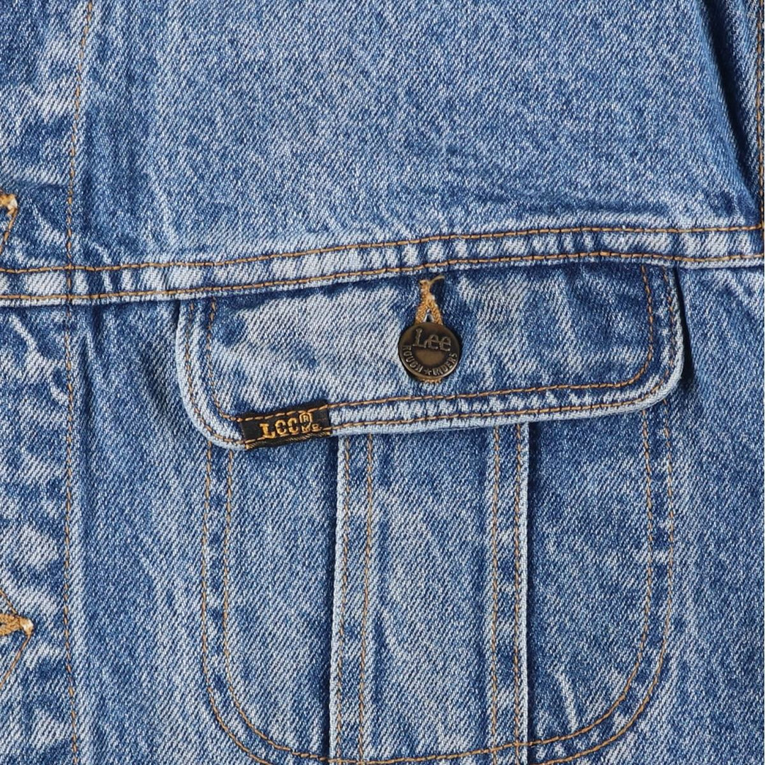 Vintage 1980'S Lee Riders denim jacket with black tag, size L, men's size L cotton blue type Vintage Second Hand