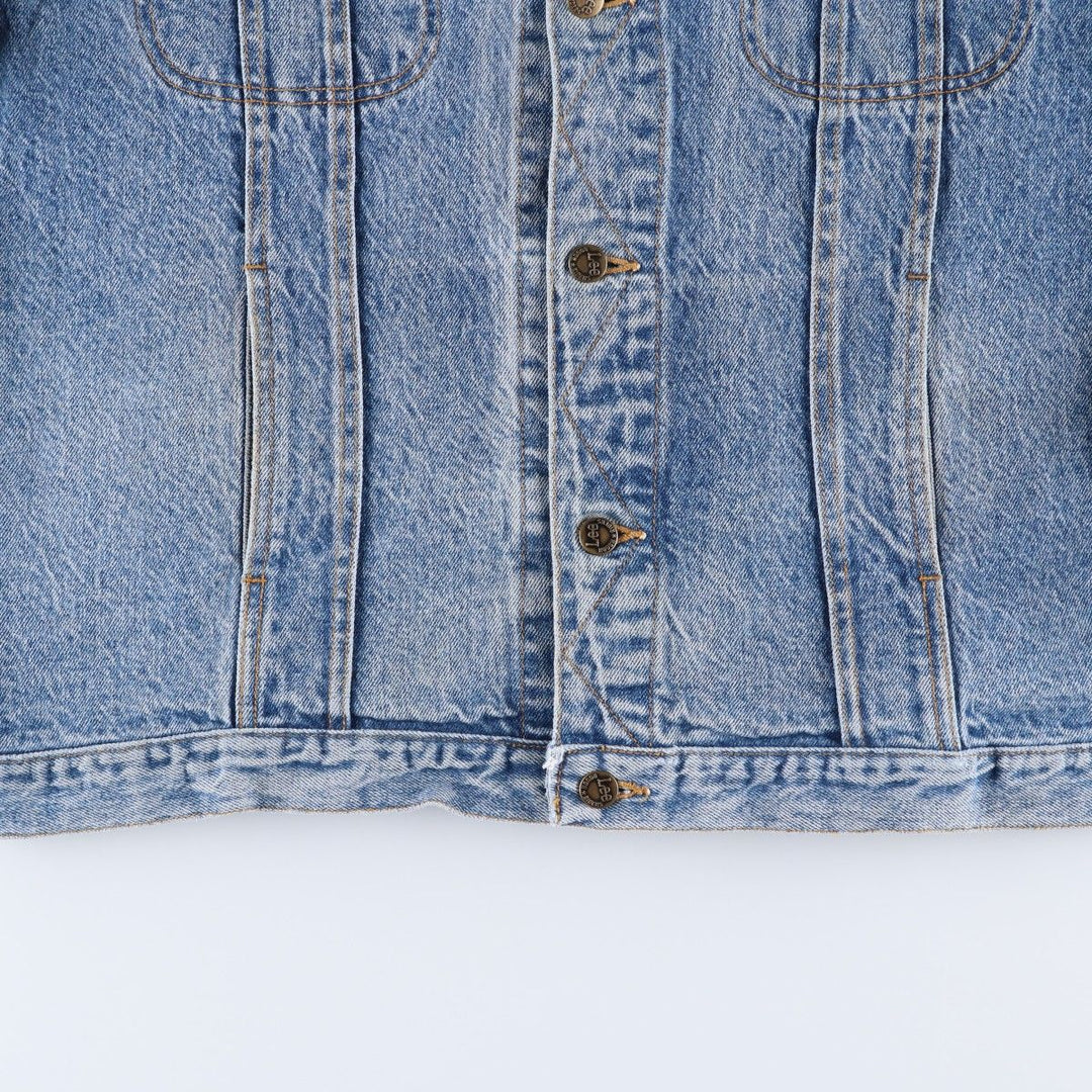 Vintage 1980'S Lee Riders denim jacket with black tag, size L, men's size L cotton blue type Vintage Second Hand