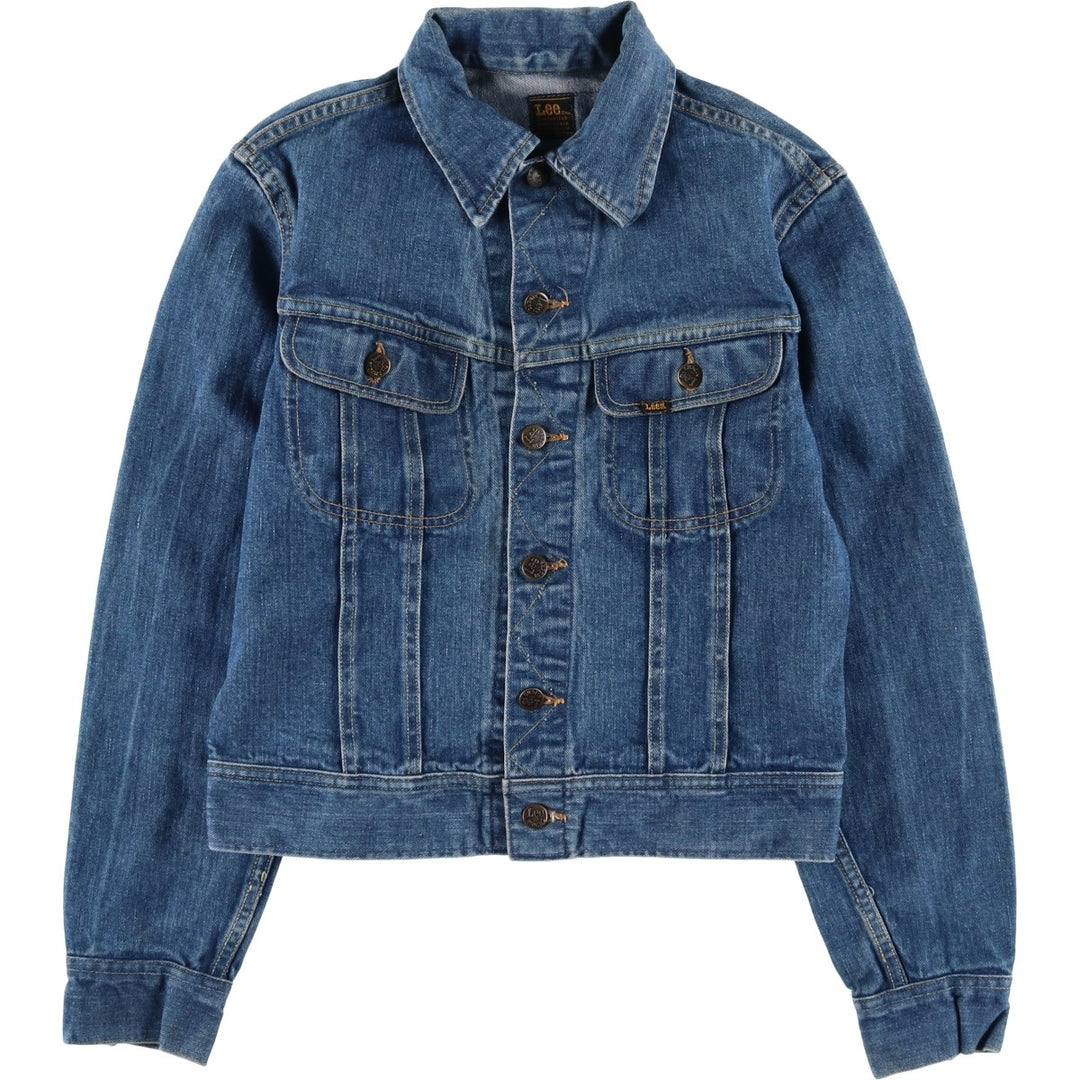 Vintage 1980'S Lee Riders denim jacket with black tag, size M, men's size M cotton blue type Vintage Second Hand