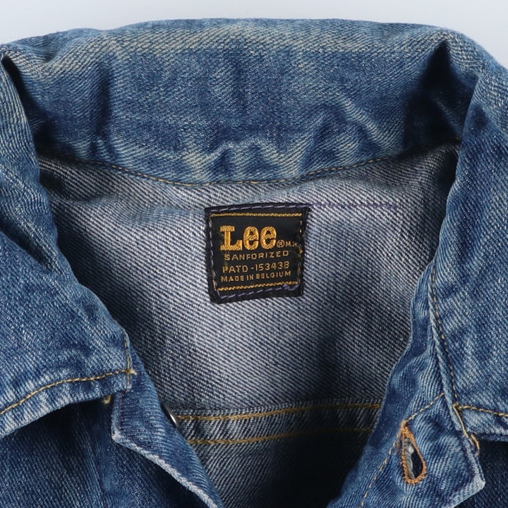 Vintage 1980'S Lee Riders denim jacket with black tag, size M, men's size M cotton blue type Vintage Second Hand
