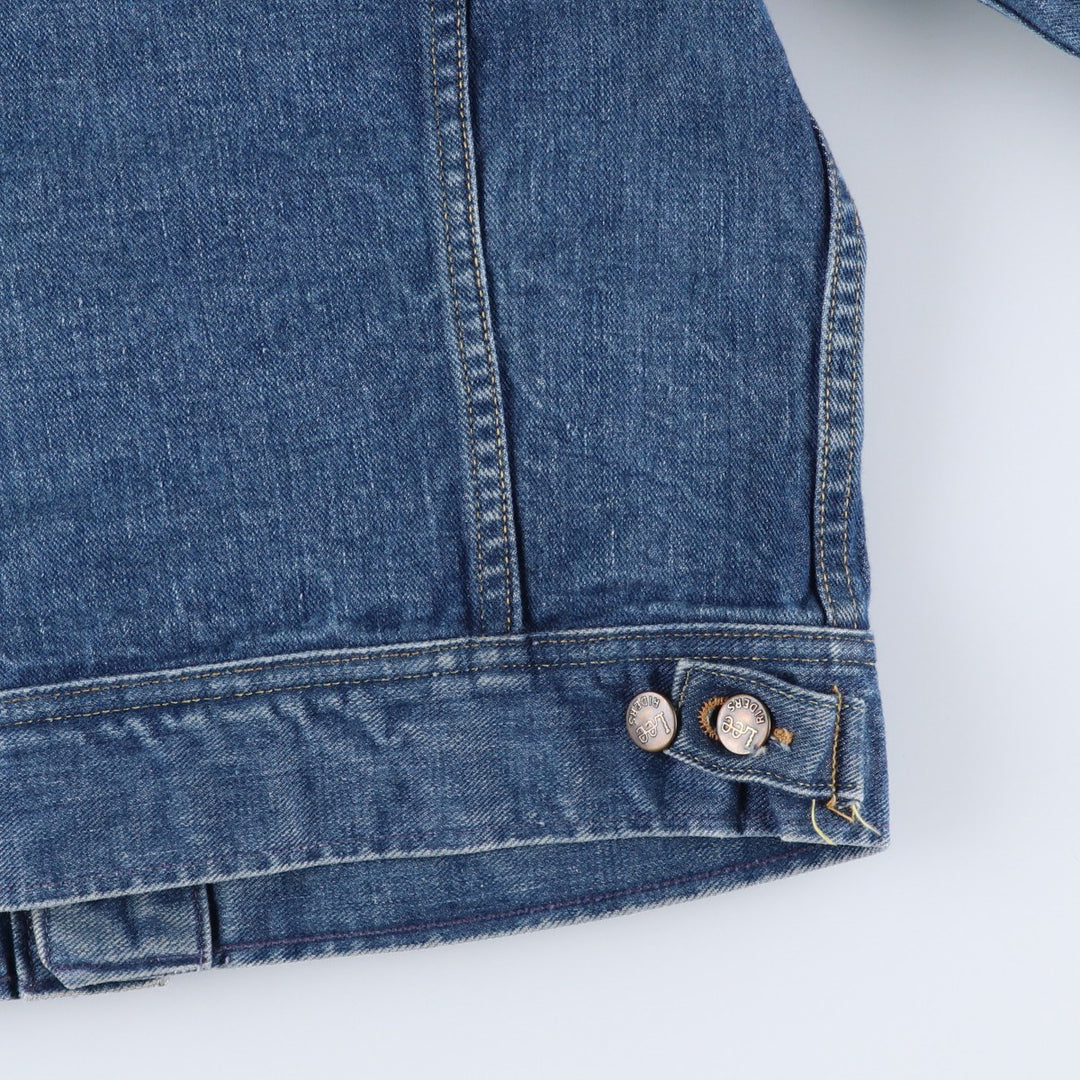 Vintage 1980'S Lee Riders denim jacket with black tag, size M, men's size M cotton blue type Vintage Second Hand