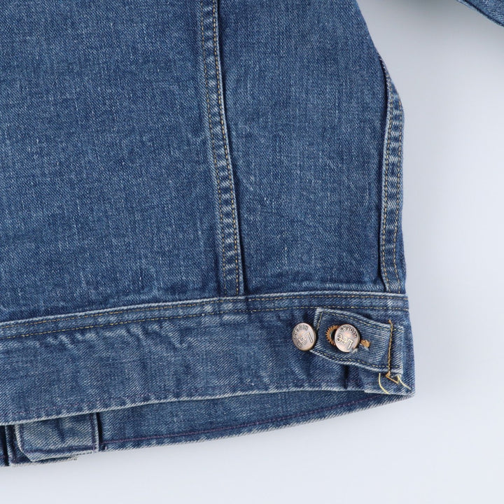 Vintage 1980'S Lee Riders denim jacket with black tag, size M, men's size M cotton blue type Vintage Second Hand