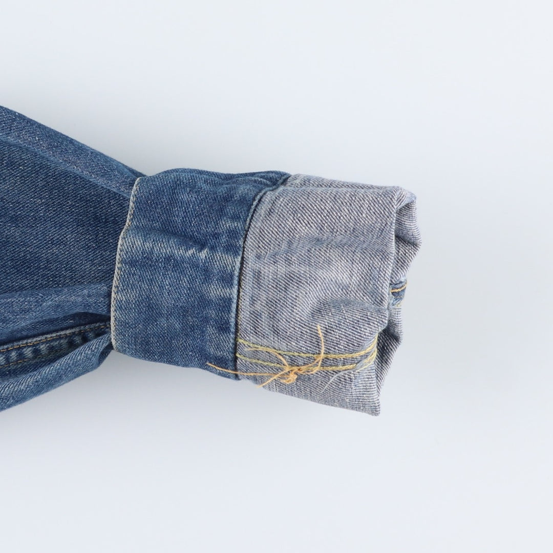 Vintage 1980'S Lee Riders denim jacket with black tag, size M, men's size M cotton blue type Vintage Second Hand